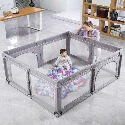 China XIHA Durable Foldable Plastic Portable Indoor Playard Indoor Playard Pen Door Yard Guardrail Kids Outdoor Baby Playpens for Kids for sale