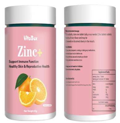 Cina Il GMP zinca Colleen Fitzpatrick che masticare riduce in pani 500 mg per imbianca la pelle in vendita