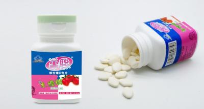 Chine Tablette masticable acide l-ascorbique de vitamine C mélangée de la saveur 400mg à vendre