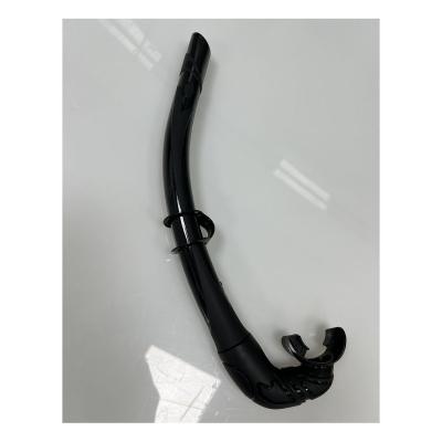 China All Silicone Snorkel Black Color Snorkeling Accessories All Silicone Snorkeling Gear For Sale Best Diving Snorkel for sale