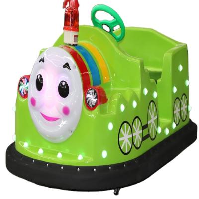 China High Density Resin Reinforced 24 Volt Square Glass Children's Electric Bumper Car Amusement Vehicle New for sale