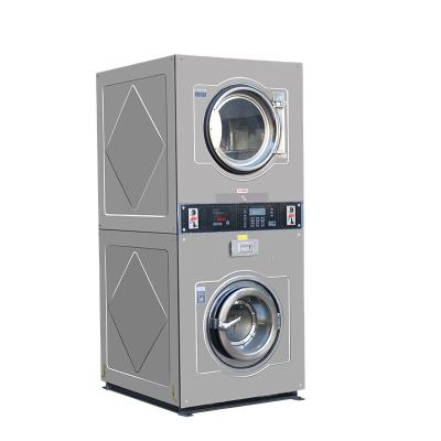 China Commercial Stack Coin Laundry Washing Machine 910*1000*2000mm for sale