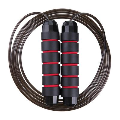 China Fitness Steel Wire Sponge High Speed Anti-Skid Headband Handles Skipping Rope Jump Rope for Adult and Kids for sale