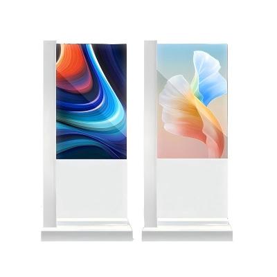 China 55 inch interactief touchscreen voor reclame Smart Transparent Oled Display voor tentoonstelling Juwelen Luxe Display Te koop