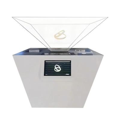 China Exhibition Hall Dedicated Stereoscopic Holographic Cabinet met touch-interactief 3D-scherm ondersteunt aanpasbare driedimensionale projectie Te koop
