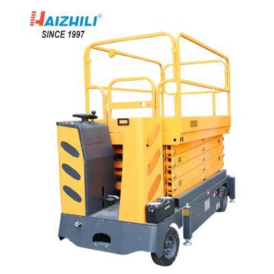 China Full Hotels Electric Self Propelled Mini Scissor Lift 230kg 8m Aerial Work Platform for sale