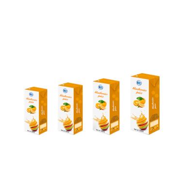 China custom Lined Aluminum Foil Gable Top carton coconut water Aseptic brick pack for sale