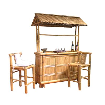 China Backyards Beach Party Outdoor Bamboo Tiki Bars With Roof Block the Sun for sale