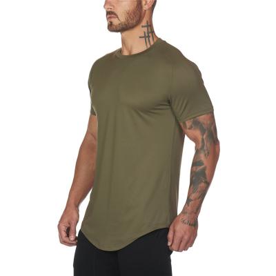 China Custom Gym Bodybuilding Fitness Anti-Wrinkle Logo Summer Breathable Singlets Slim Fit Mens Muscle Short Sleeve Tank Tops T-Shirts for sale