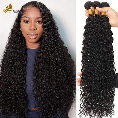 China Natural Black Kiny Curly Brazilian Human Hair Bundles Hair Extensions Weft for sale