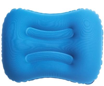 China 30D Laminated Ultralight Outdoor Camping TPU Air Square Lumbar Pillow Coated With Polyester For Hiking for sale