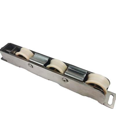China Aluminium schuifrol met roestvrij staal / ijzeren koolstofstaal met drager Te koop