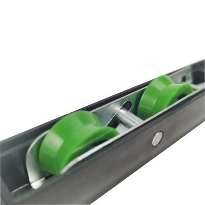 China Groene dubbelhangende vensterpulley met kunststofbeugels voor schuifdeur en venster accessoire Te koop
