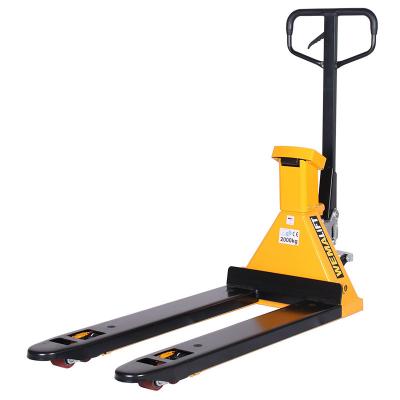 China Hotels China Manufacturer 4400 5500 Pound Pallet Scale Jack Manual Pallet Truck Hydraulic Accurate Hand Truck Display Weight With Printer for sale