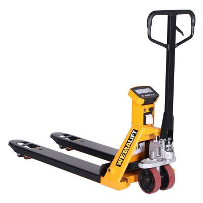 China High Accuracy Hotels Scale Pallet Truck With Weighing System 2 2.5 3 Ton Stainless Steel Weigh Hand Pallet Jack Forklift With Printer for sale