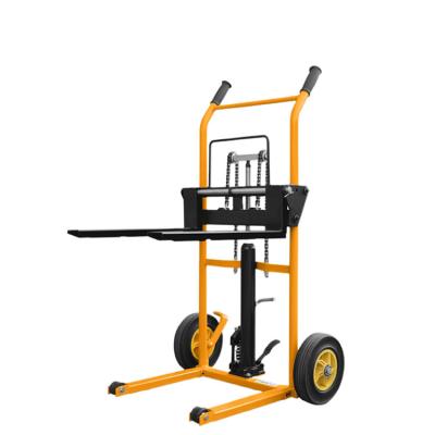 China Hotels Top Sale Guaranteed Quality Forklift Manual Hand Hydraulic Stacker for sale