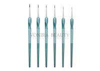 China 6pcs UV Gel Acrylic Nail Art Brush Drawing Pen Builder Painting Pen Design Nail Art Tools for sale