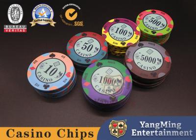 Chine puces en céramique de Tableau de Texas Poker Chips Blackjack Desk du club 10g à vendre