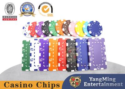Chine 11.5g tout neuf puces multicolores en plastique ABS Texas Baccarat Casino peut être personnalisé à vendre