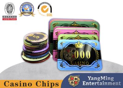 Chine Conception de puces anti-contrefaçon acrylique estampage à chaud cartes de jeu de baccarat casino à vendre