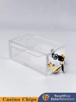 China Customized Fully Transparent 8 Deck Poker Card Gift Box , Gambling Table Game Acrylic Card Box for sale