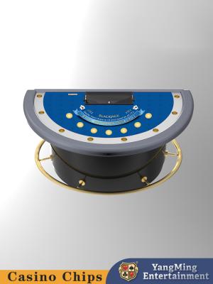 China Half Moon Black Jack Gambling Table, Blackjack Poker Table, Customized Design for sale