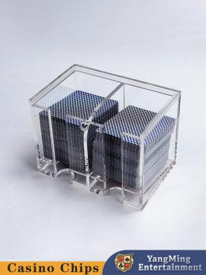 Chine Fabrique personnalisée cristalline épaissie acrylique 8 Deck Discard Holder Baccarat Casual Table de jeu Discard Holder à vendre