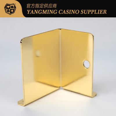 Chine Nouveau détenteur de carte de déchets de poker en métal électroplaté Casino Baccarat Entretien Leisure Poker Game Détenteur de carte de déchets à vendre