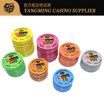 China O casino relativo à promoção da etiqueta RFID do ABS lasca o logotipo feito sob encomenda de 3-4.3MM Thinkness à venda