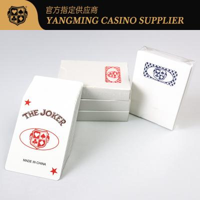 China Company Logo Black Core Poker Cards Baccarat Casino Poker Table Games Cards for sale