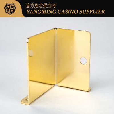 Chine Carte de jeu jaune en métal de tisonnier de casino d'accessoires durables de jeu 100*65*120mm à vendre
