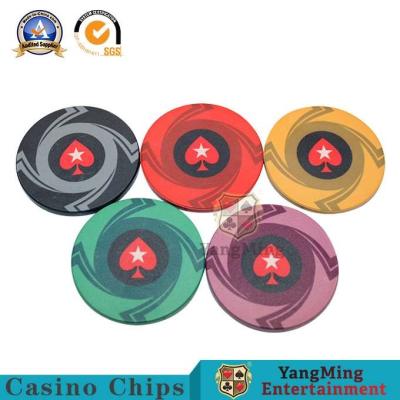 Chine Tisonnier en céramique fait sur commande Chips For Casino Game de la sublimation 10g professionnelle à vendre