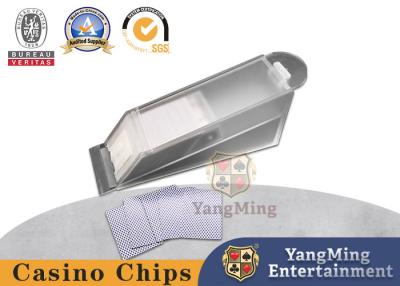 Chine Jeu de table de casino de cartes glacées Jeu de carte acrylique Chaussure de croupier à vendre