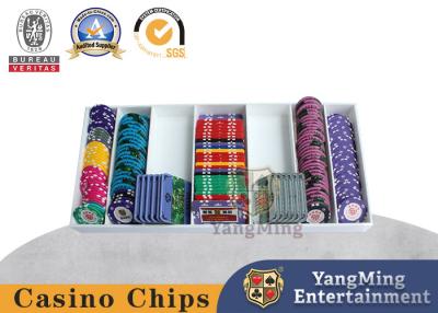 China Hochwertige weiße ABS-Plastik-Schreibtisch Baccarat Texas Chip Tray Spieltisch zu verkaufen