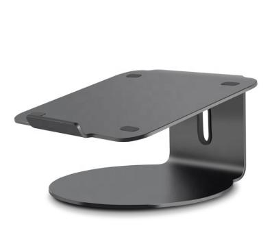 China MacBook Pro 11-17 inch Metal Laptop Stand Elevating Base 360 Rotation Aluminum Tablet Cooling Stand for sale