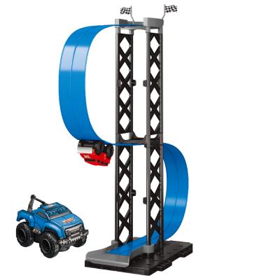 China Creative Slot Toy JAYHOL New Design Kids DIY Assemble Racing Miniature Racing Car Friction Driven Track Car Toys For Children for sale