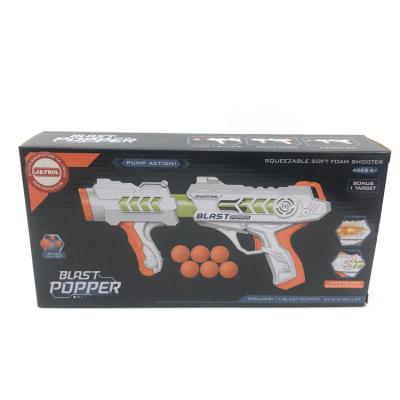 China HAND OPERATION PLAYS AMAZON COLOR BOX COMPRESSOR GUN SPACE PACKING SHOOTING MUSIC AND BATTLE GUN LIGHT TOY for sale