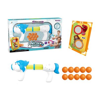 China HAND OPERATION TOYS KIDS OUTDOOR BATTLE TOYS SHOOT SOFT EVA FOAM BULLET GUN TOYS SPORTS TARGET GAME SET for sale