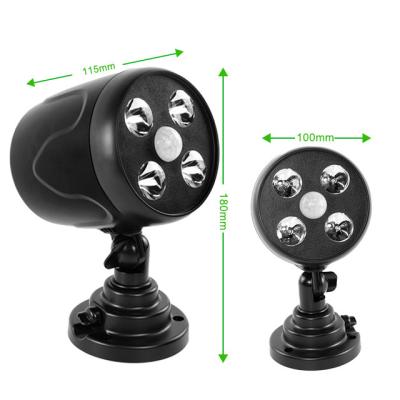 China Polycarbonate Factory Wholesale LED Adjustable 360 Degree 4 Lights Owl Wall Lamp Suitable For Yard Garage Street Garden for sale