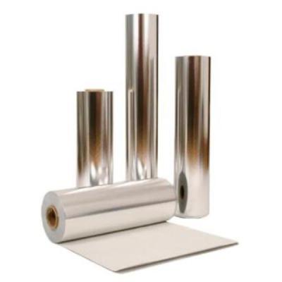 China OEM Metallized Film Packaging8mic 10mic 12mic Silver Reflective Metalized Film for sale