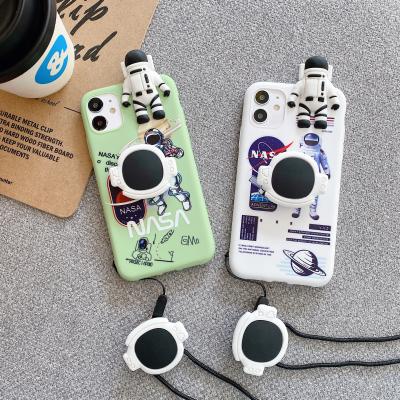 China TPU For iPhone 11 pro 11 max pro Xs X 7 8 Sully Mike Monster 3D Doll Stand Holder Strap Cute Soft Phone Case for sale