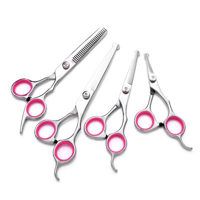 China Durable Pet Grooming Scissors Stainless Steel Round Head Scissors for sale
