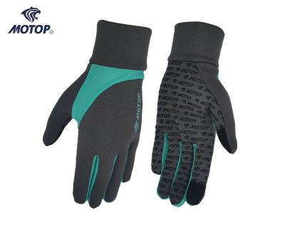 China Durable High Quality Unisex Sports Running Glove With Hand Thin Winter Touch Screen Function Spandex Fleece Sports Cycling Glove for sale