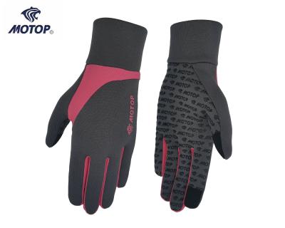China Durable Hot Sale Sports Running Glove With Touch Screen Function Spandex Fleece for sale