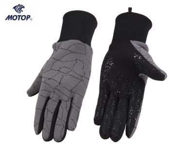 China Durable 2021 Special Design 3D Knitted Outdoor Sports Climbing Silicon Printing Recycling Increasing Glove for sale