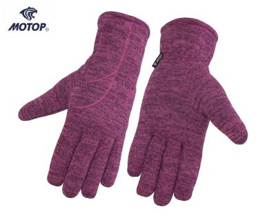 China Durable Full Finger Knitted Custom Logo Women Climbing Sports Hiking Glove Fleece Glove WINTER Warm Soft Comfortable for sale
