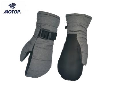 China Full Finger Touch Screen Winter Warm PU Palm Ski Gloves Windproof Good Quality Outdoor Sports Windproof Gloves for sale