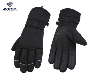 China Best Quality Durable Winter Sports Pu Waterproof Palm Ski Glove for sale