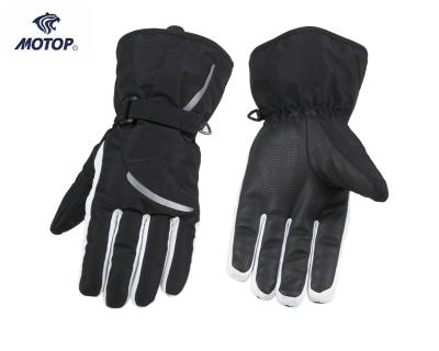 China Durable Gloves and Ski Glove Waterproof and Windproof Winter Sports Snowboarding in Black and White for sale