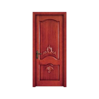 China KINGV Moden Main Door Designs Bedroom White Oak Waterproof Interior Solid Wood Door Entry for sale